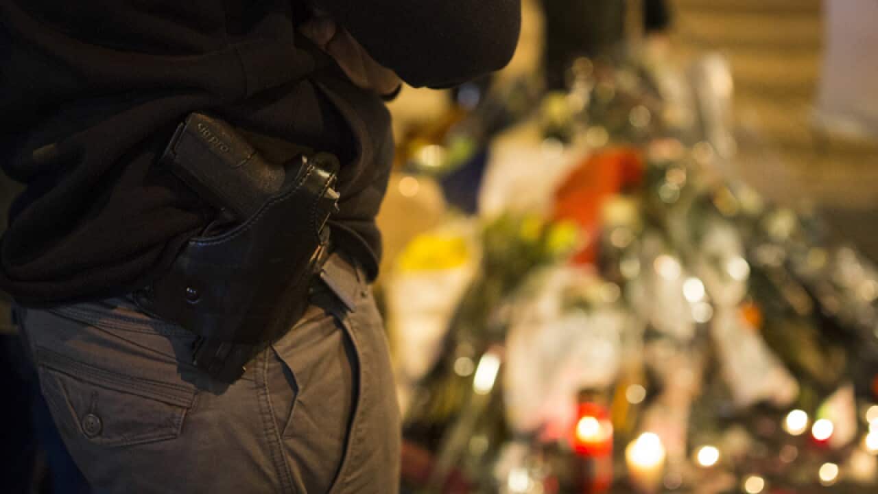 the scene of Thursday's attack on the Champs Elysees