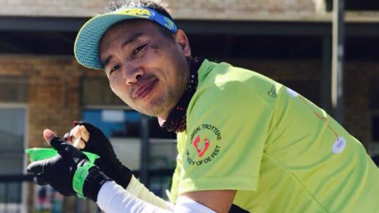Steven Wang, the honorary president of the Australian Chinese Triathlon Club