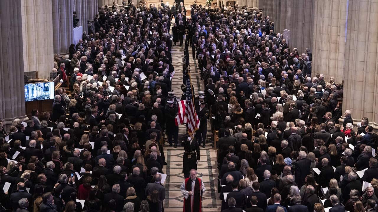 Large group of people at Jimmy Carter's state funeral.