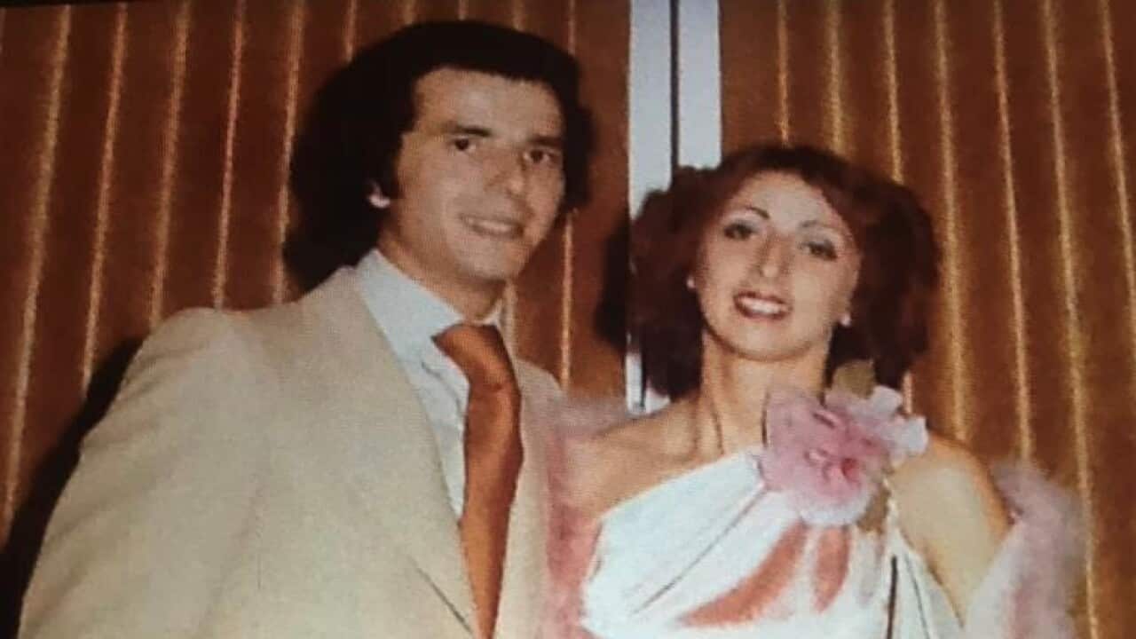 Ciro Rosadi and his wife Angela on their wedding day in 1977.