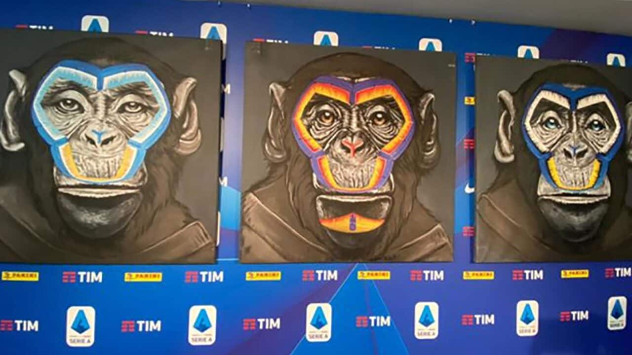 The artwork was commissioned by Serie A following a year of ongoing complaints of racism within Italian football.