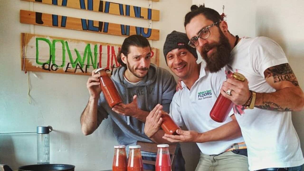 Italians Down Under with their home made sauce