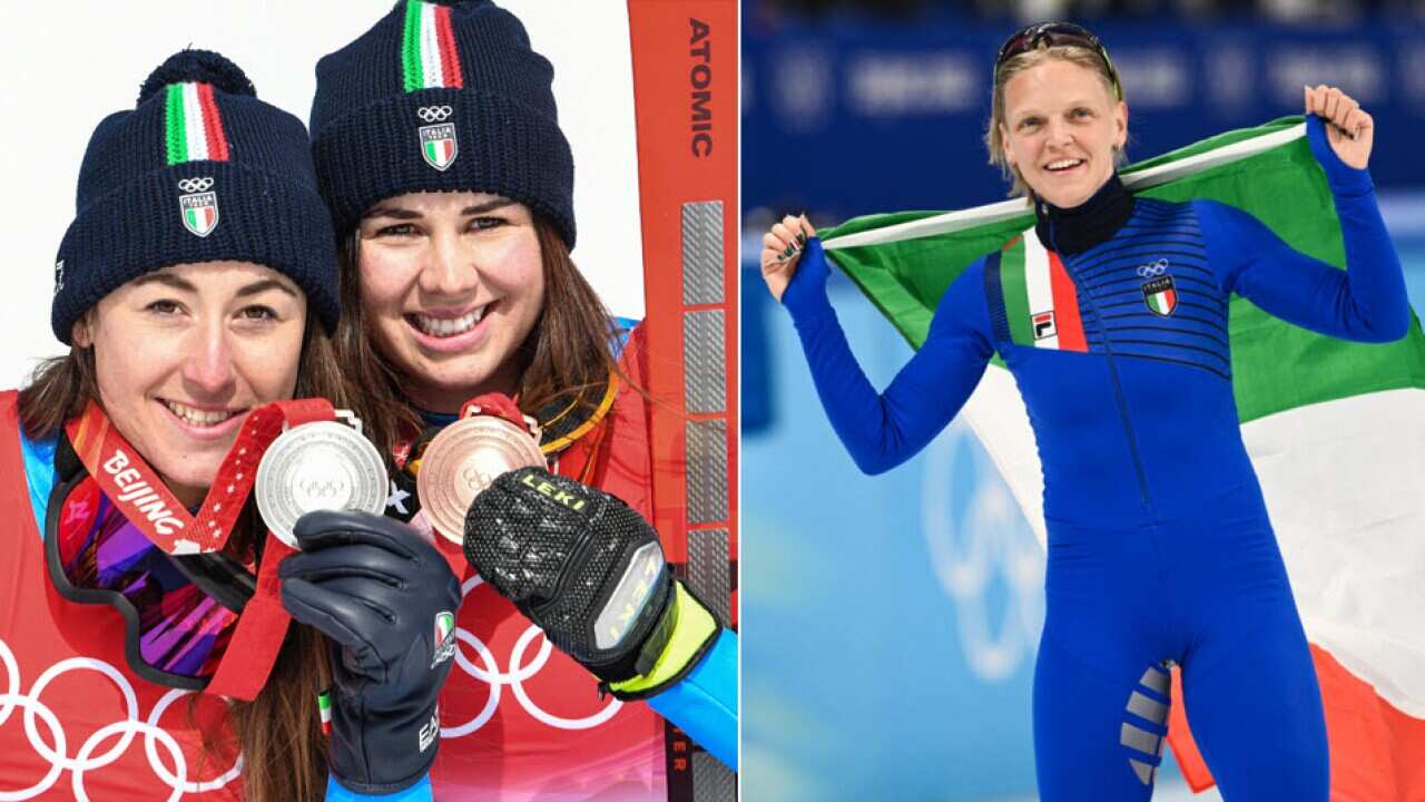 Sofia Goggia e Nadia Delago, argento e bronzo in discesa libera, e Arianna Fontana, oro nei 500m short track - alcuni dei volti azzurri di Pechino 2022