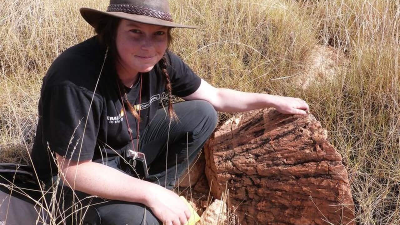 Curtin University geology student Morgan Cox