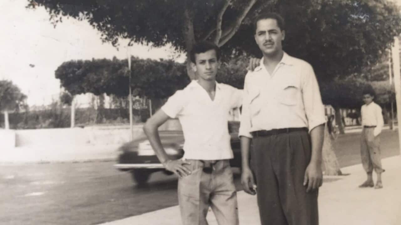 Ismail in libia con il cugino Yamin nel 1956
