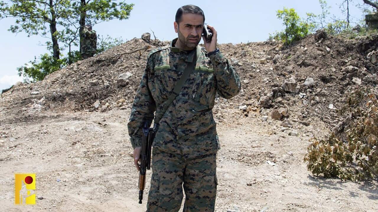A photo released by Hezbollah shows senior Hezbollah commander Wissam Tawil, who was killed in southern Lebanon (AAP)