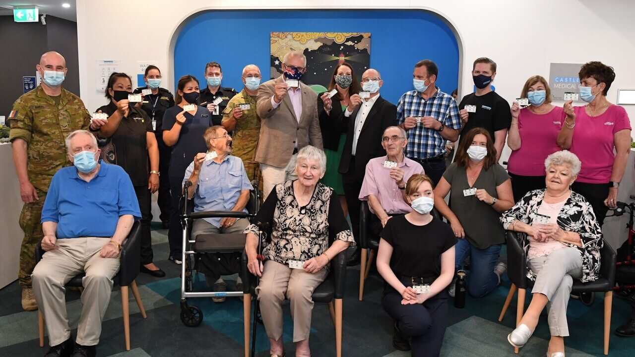 The first people in Australia to receive a COVID-19 vaccine