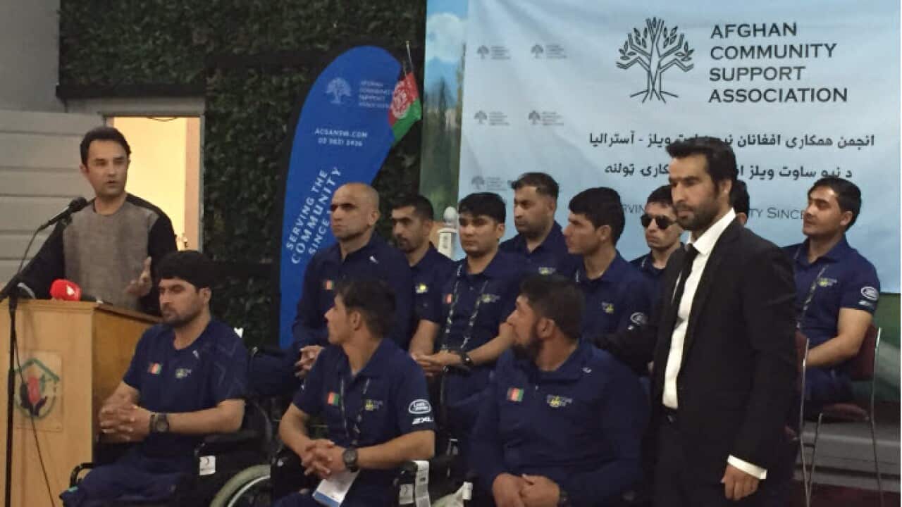 Afghan participants in Invictus games in Sydney