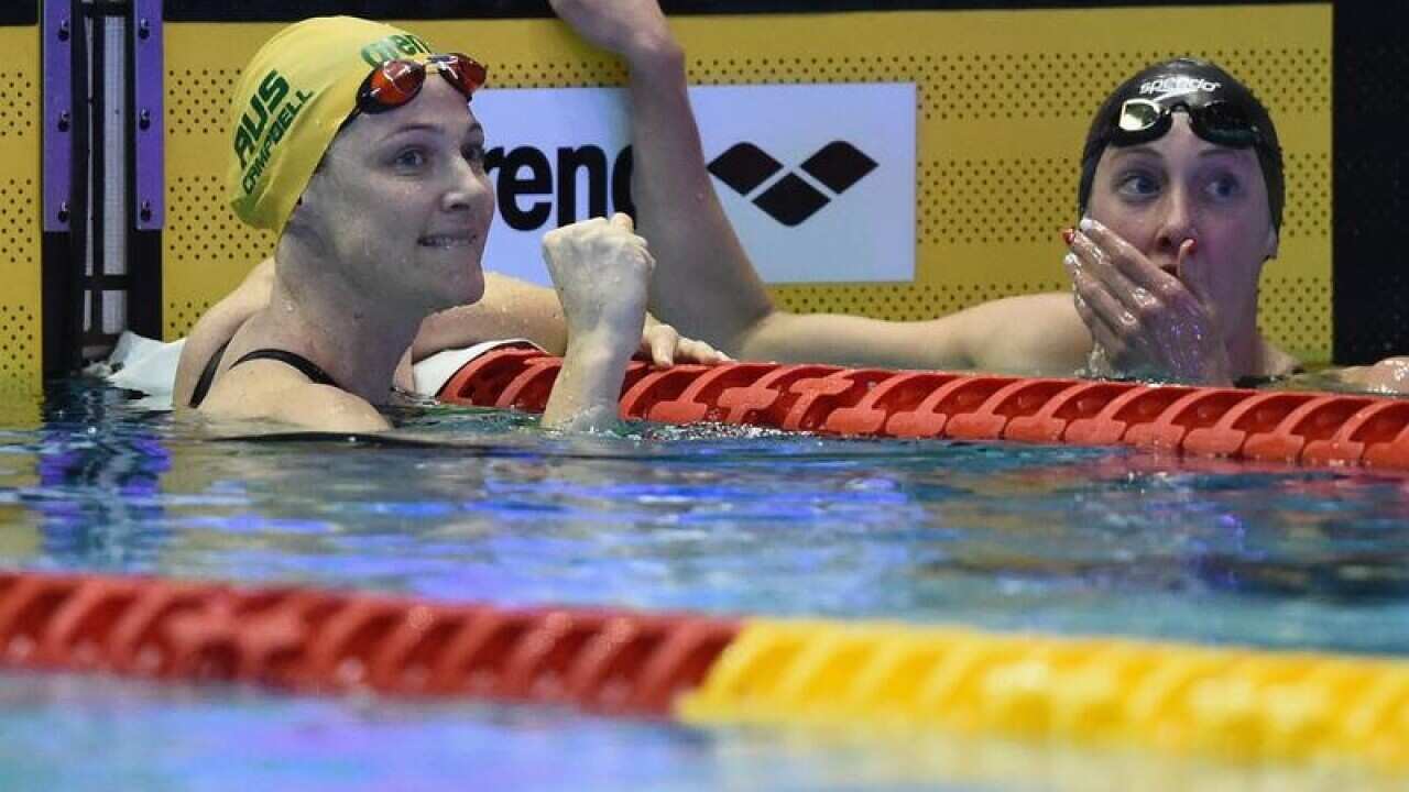 Cate Campbell (left)