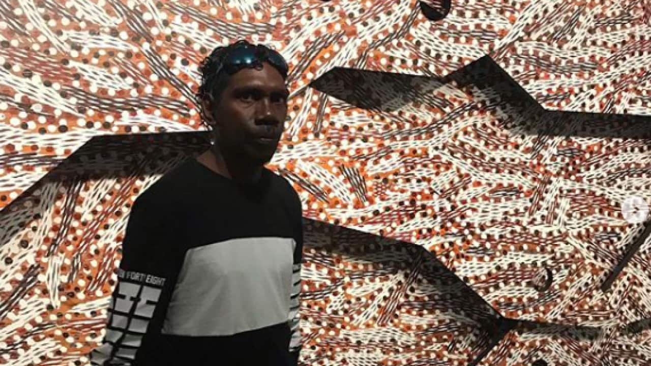 With @barayuwa in front of his masterpiece Manbuynga