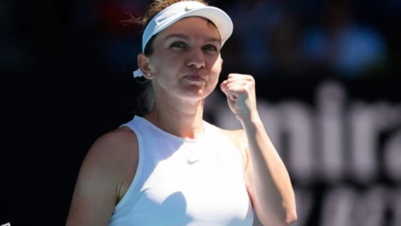 Simona Halep dupa victoria din turul 4 la Australian Open 2020