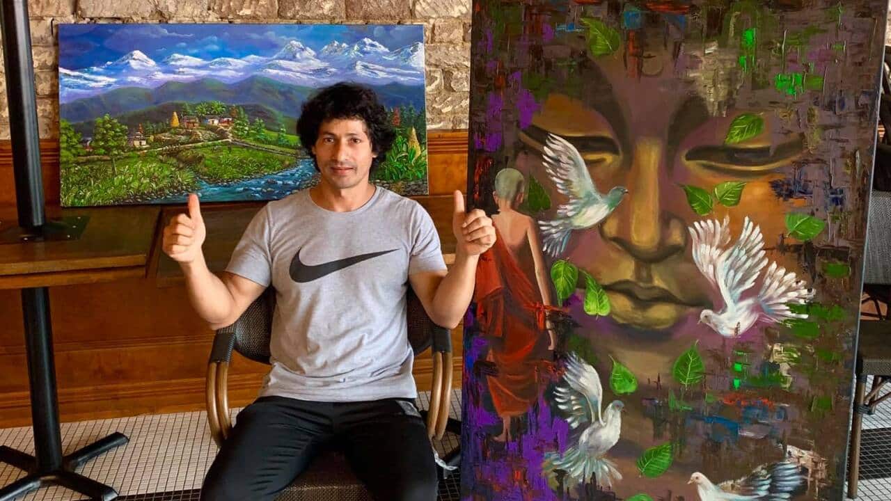 In almost three decades of painting career, Sydney-based artist Krishna Malla finds Nepal as his painting inspiration.