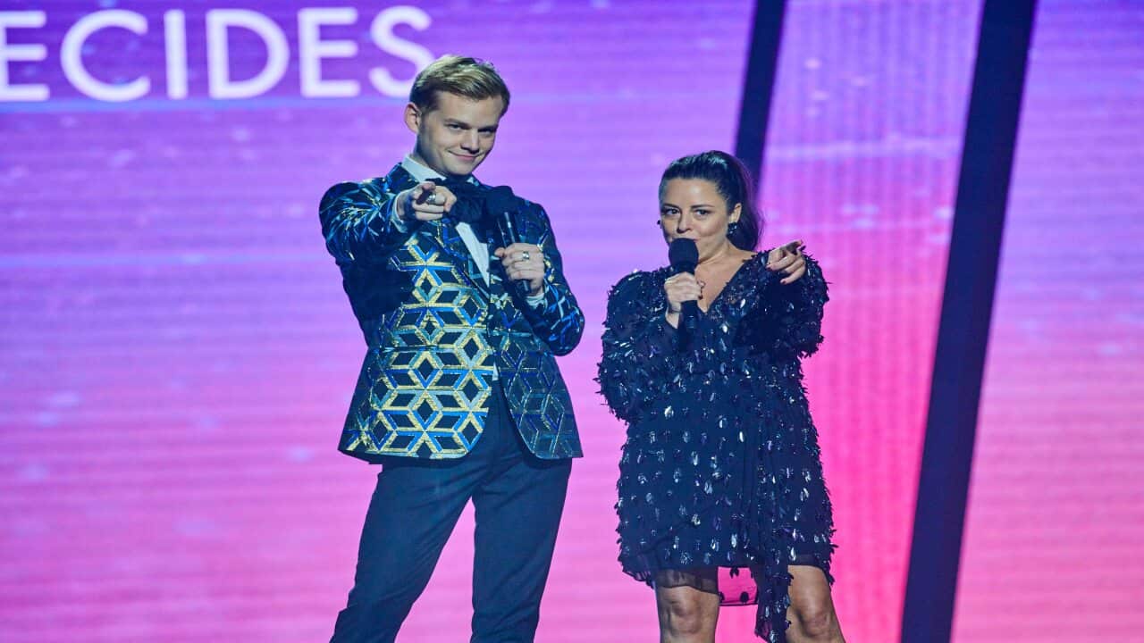 Eurovision – Australia Decides, Joel Creasey and Myf Warhurst