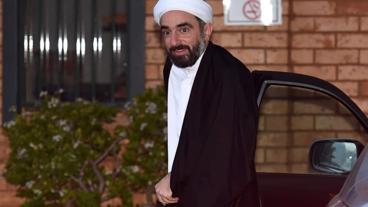 British Sheik Farrokh Sekaleshfar arrives at Imam Husian Islamic Centre in Sydney on Tuesday, June 14, 2016. 