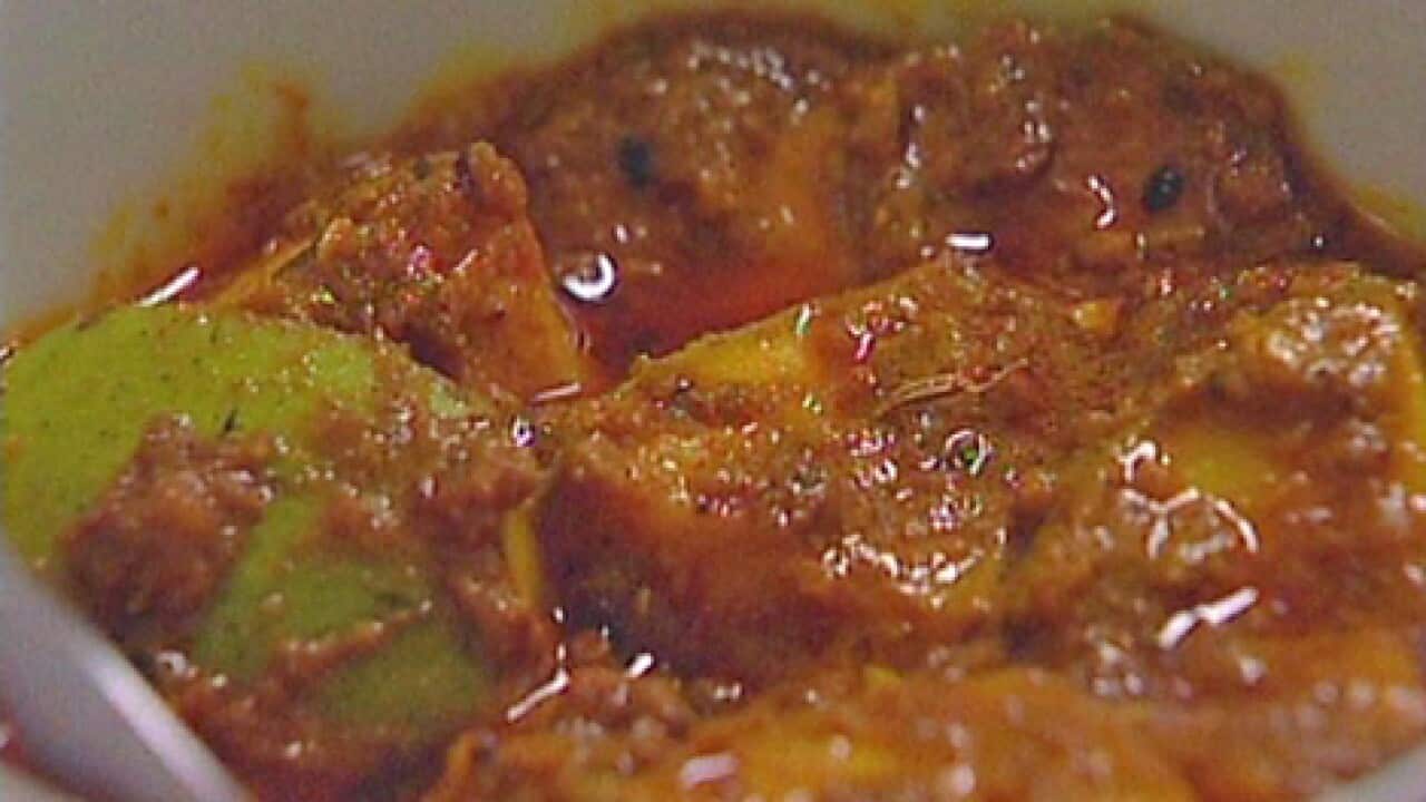 Mango pickle (Indian style)