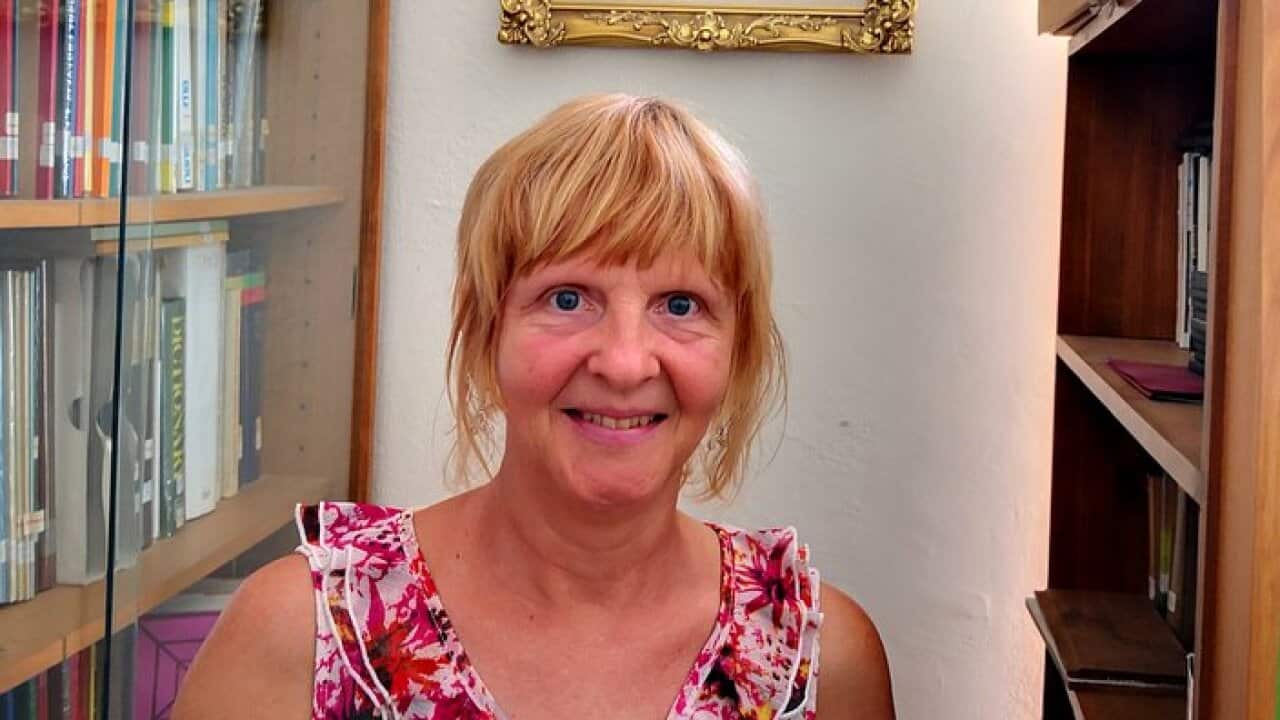 Katarina Mahnič at Baraga House at the Slovenian religious centre, Kew, Melbourne