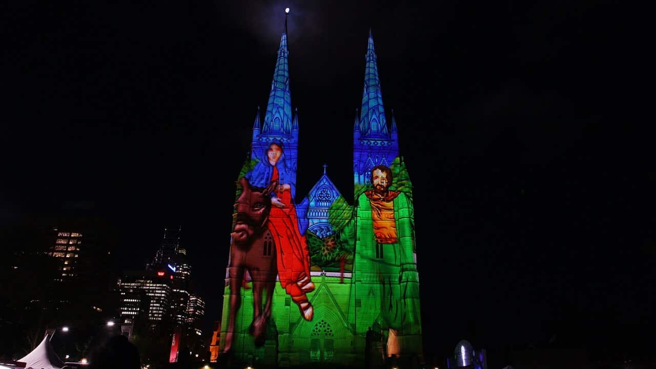 Christmas lights on St Mary's Cathedral in Sydney - Getty-1.jpg