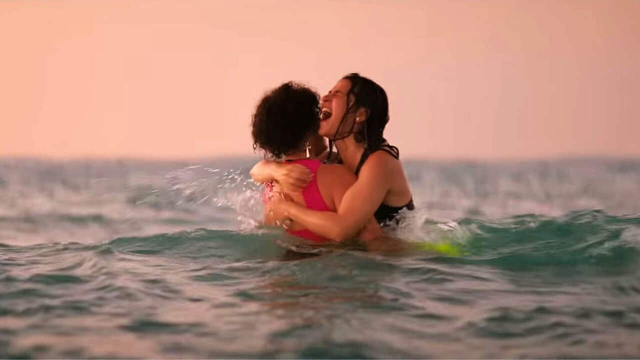 A still from the movie 'The Swimmers' (Supplied-Netflix).jpg