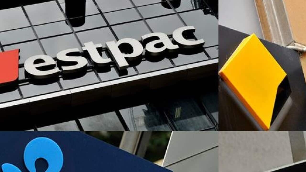 A composite image of the 'big four' banks
