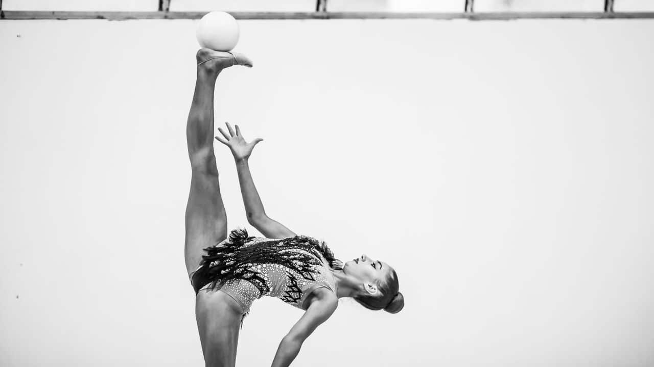 'Balancing Act', Gymnastics. Photo by Alexander Bogatyrev (VIC)