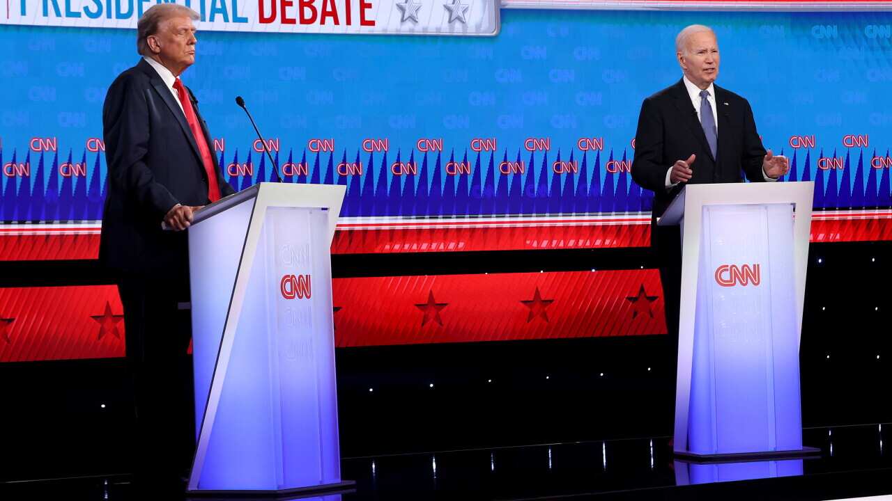 Donald Trump and Joe Biden clash over abortion rights during first 2024 election debate