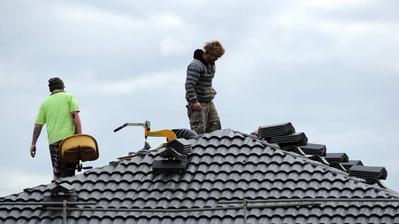 File photo of a new home being built in Melbourne