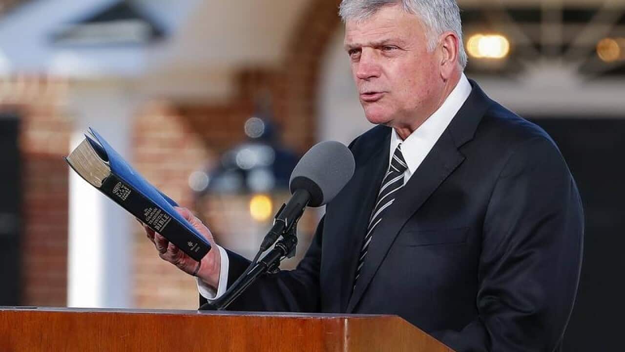 Franklin Graham speaks.