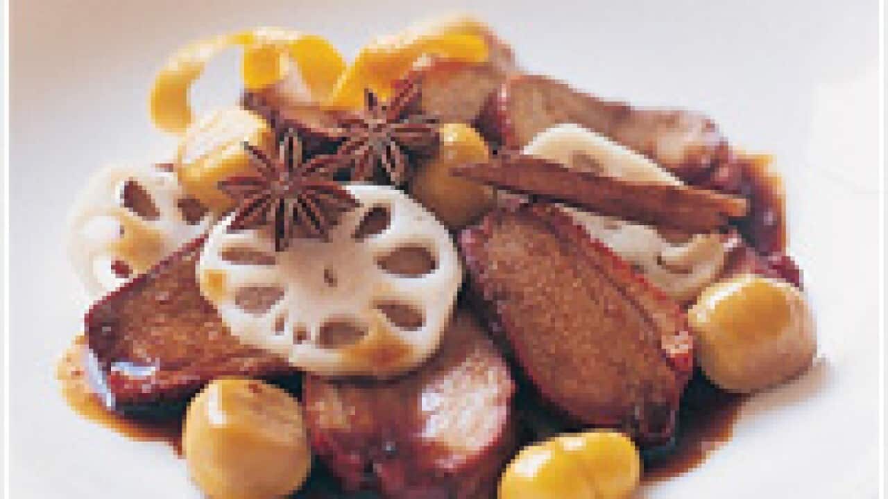 Chillipadi braised duck