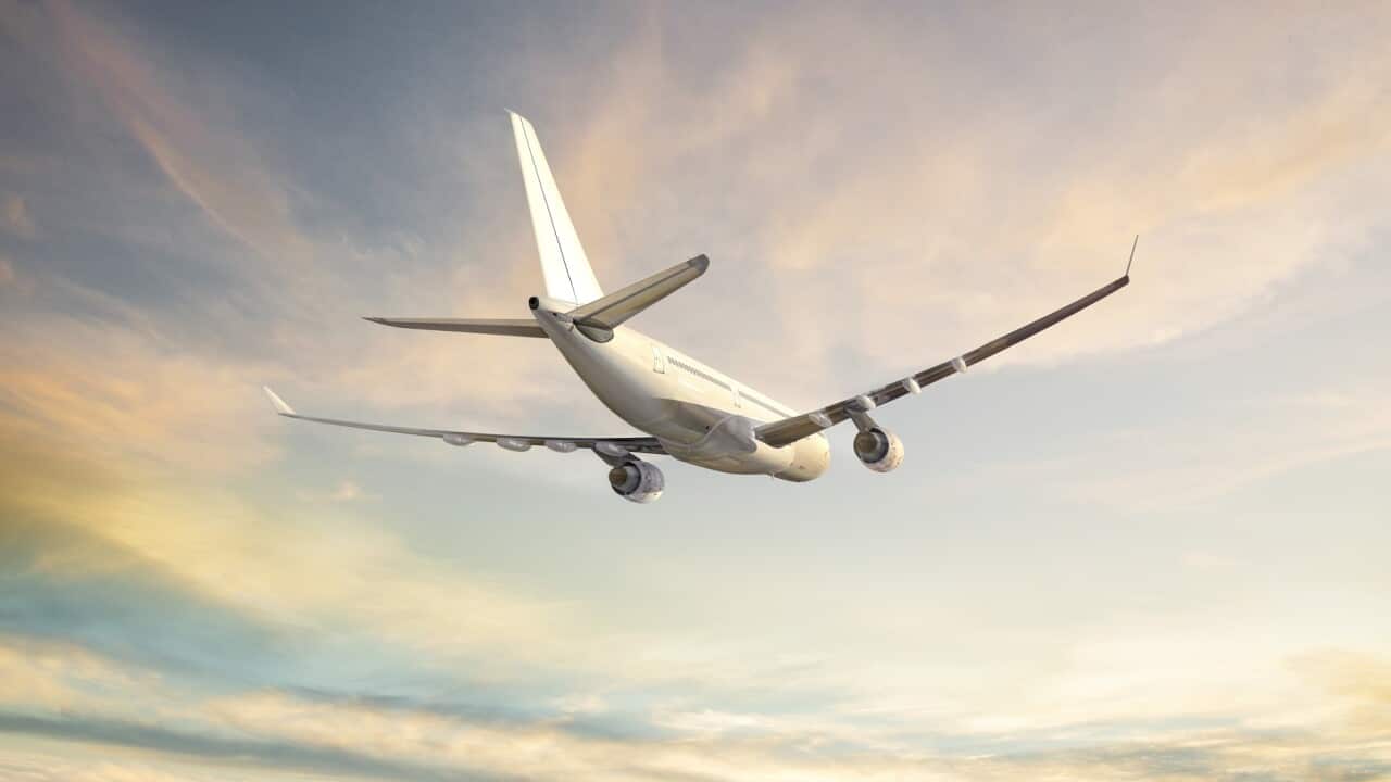 Airplane in flight