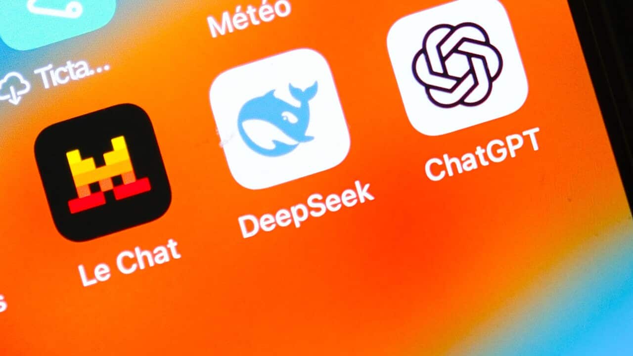 Illustration of AI app and Logo - France
