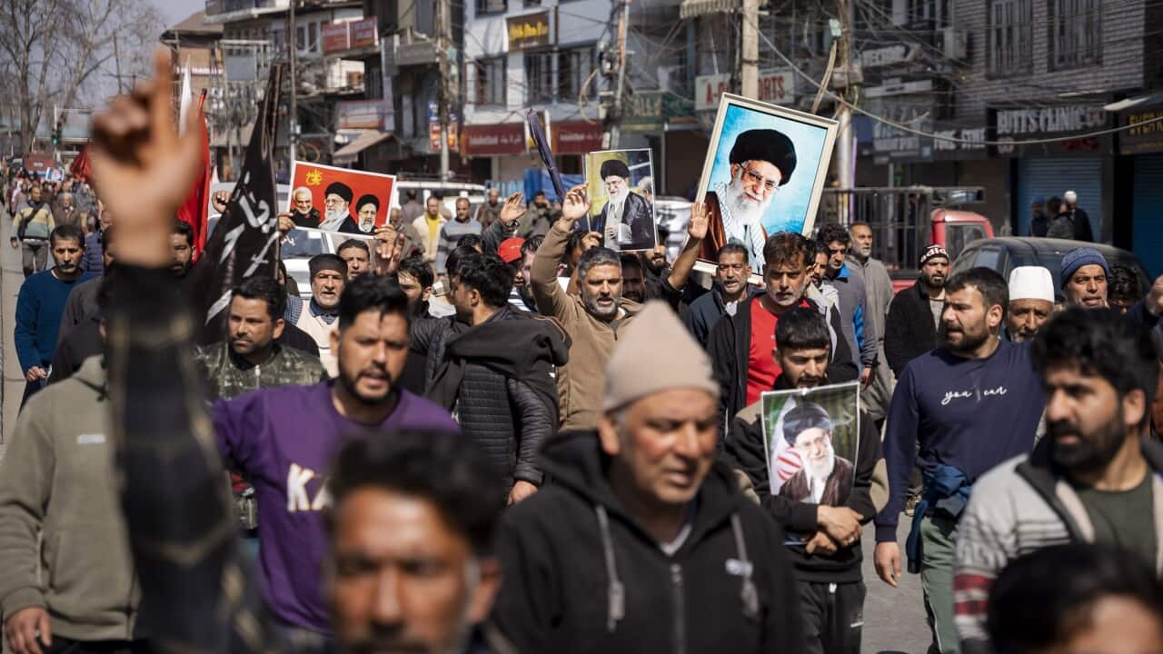 Massive Protests Erupt Across Kashmir After Killing of Iran’s Supreme Leader Ayatollah Khamenei