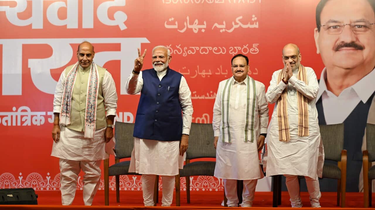 India: Prime Minister Narendra Modi Joins Victory Celebrations At BJP Headquarters In New Delhi After Lok Sabha 2024 Results