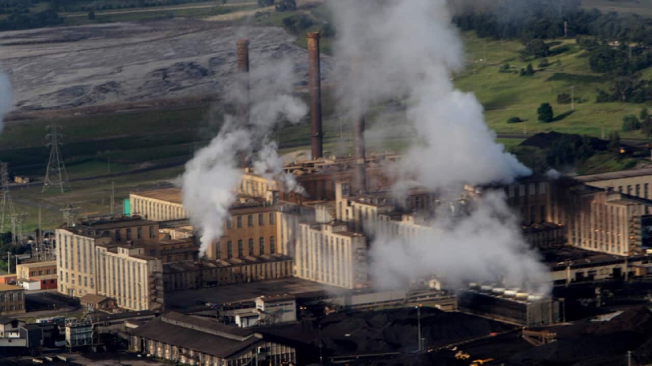 HRL coal-fired power station south of Morwell, Victoria.