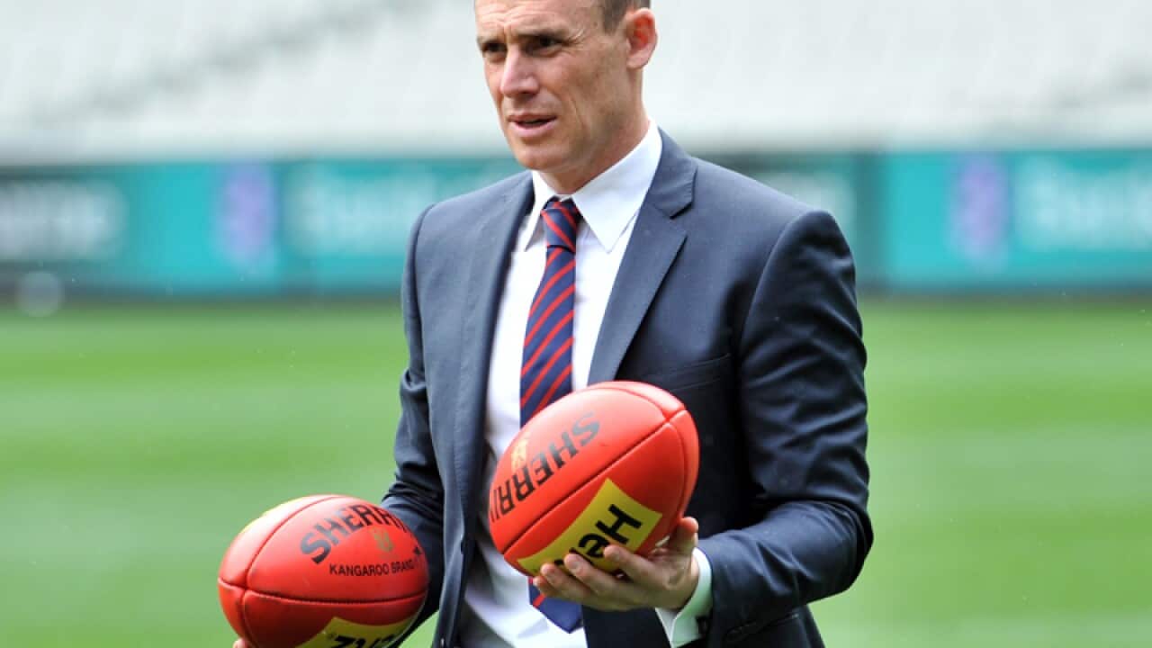 New Melbourne senior assistant coach Simon Goodwin