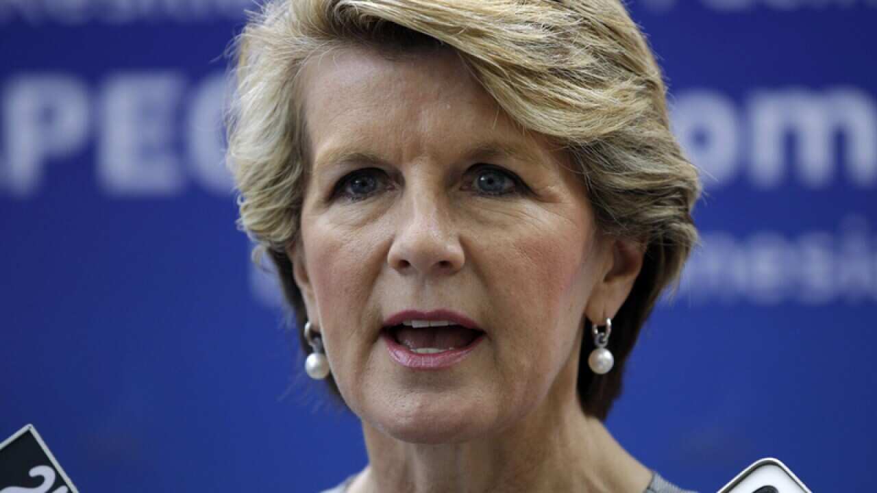 Australian Foreign Minister Julie Bishop