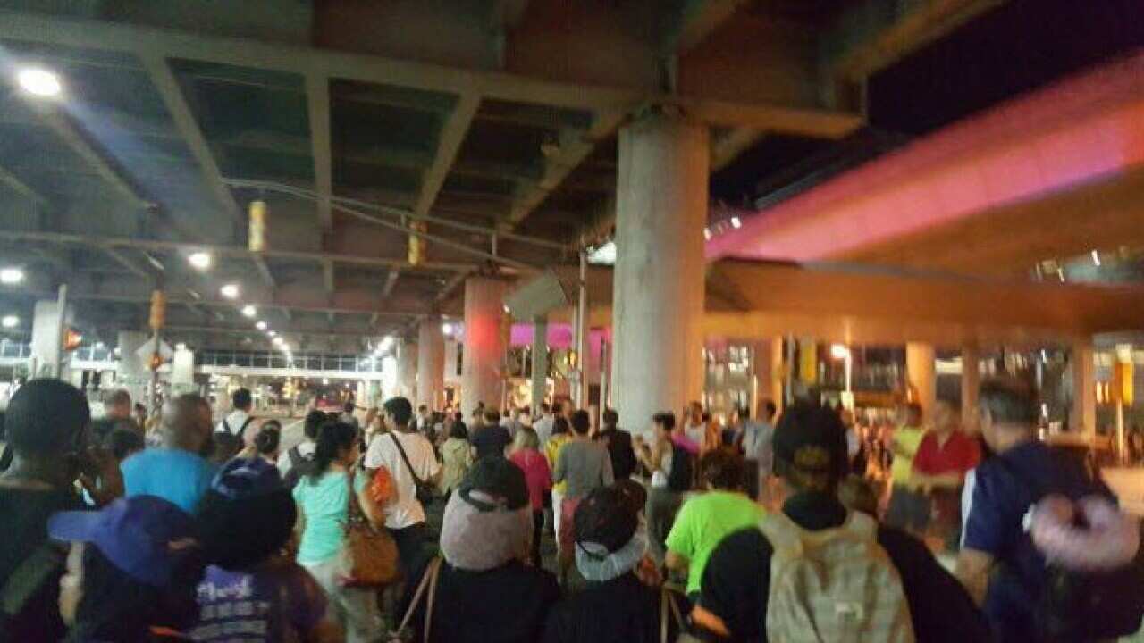 Reports of gunfire at JFK airport in New York City.