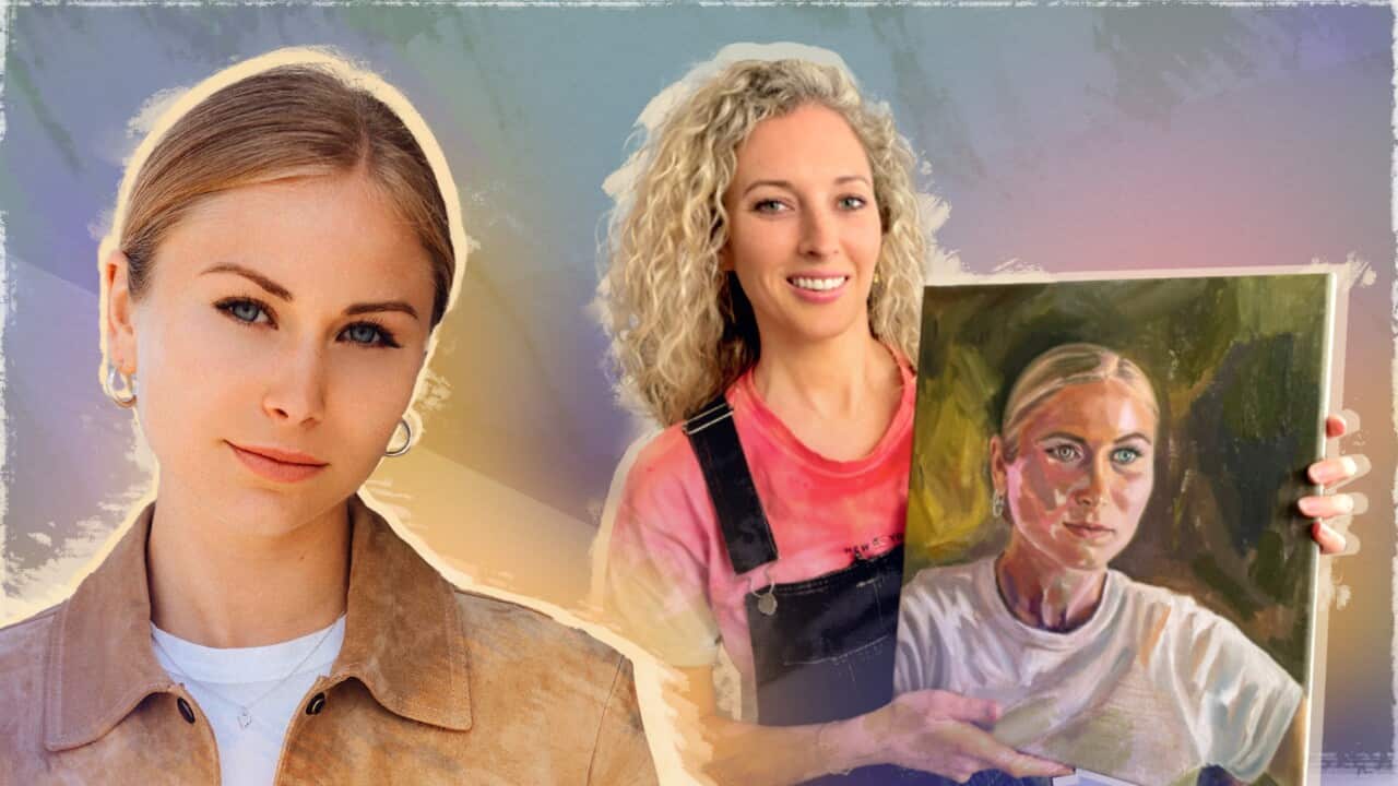 Grace Tame and the woman who painted her Archibald Prize portrait SBS