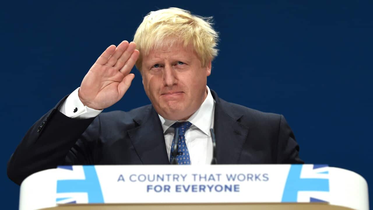 Vocal critic and former UK foreign secretary Boris Johnson.