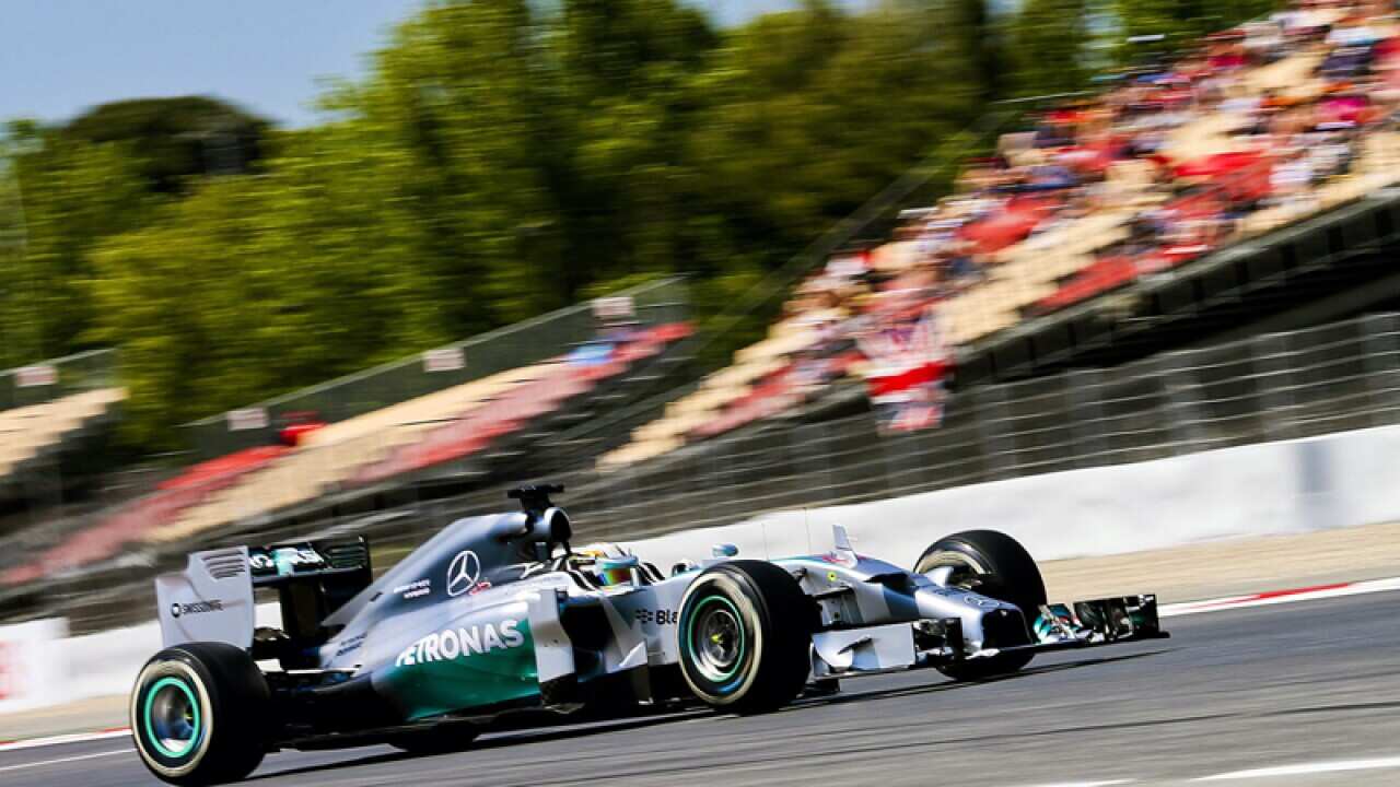 Mercedes driver Lewis Hamilton during the Spanish Grand Prix