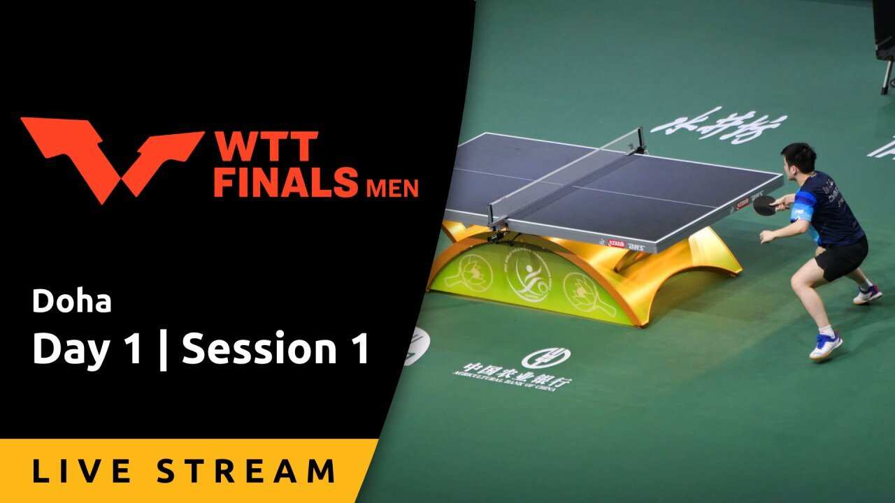 Singles Round of 16 - Day 1, Session 1 - Live Stream - WTT Finals Men, Doha