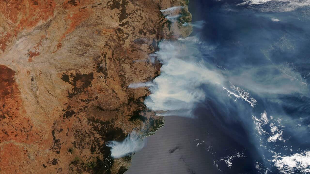 NASA/Satellite image 2019 Maxar Technologies via AP