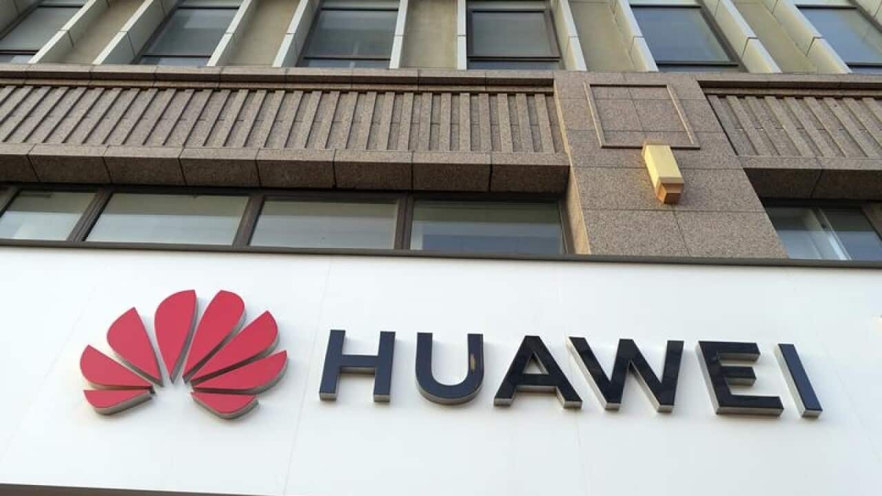 An image of the Huawei logo