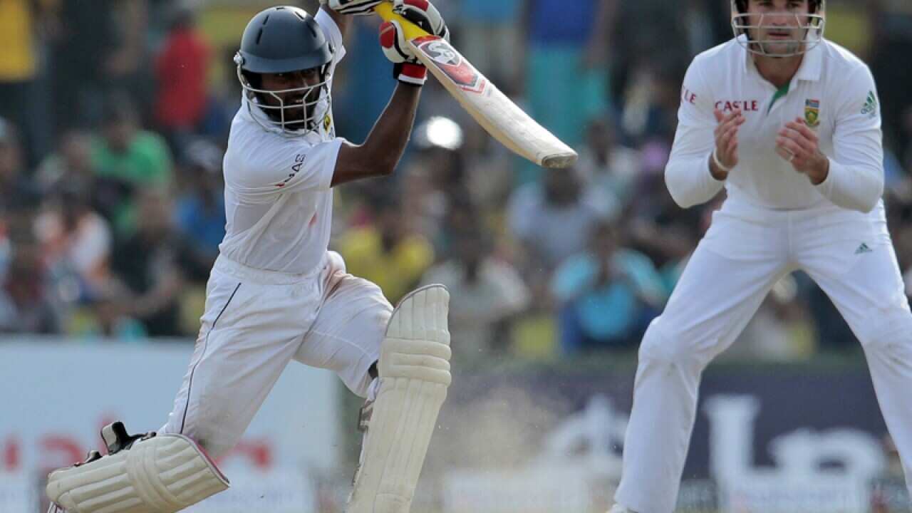 Sri Lankan batsman Kaushal Silva & South African fielder Dean Elgar