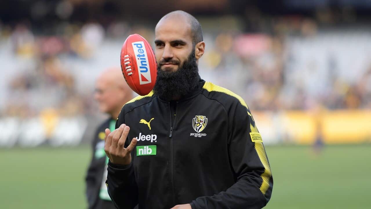 Bachar Houli played for the Richmond Tigers in the AFL.
