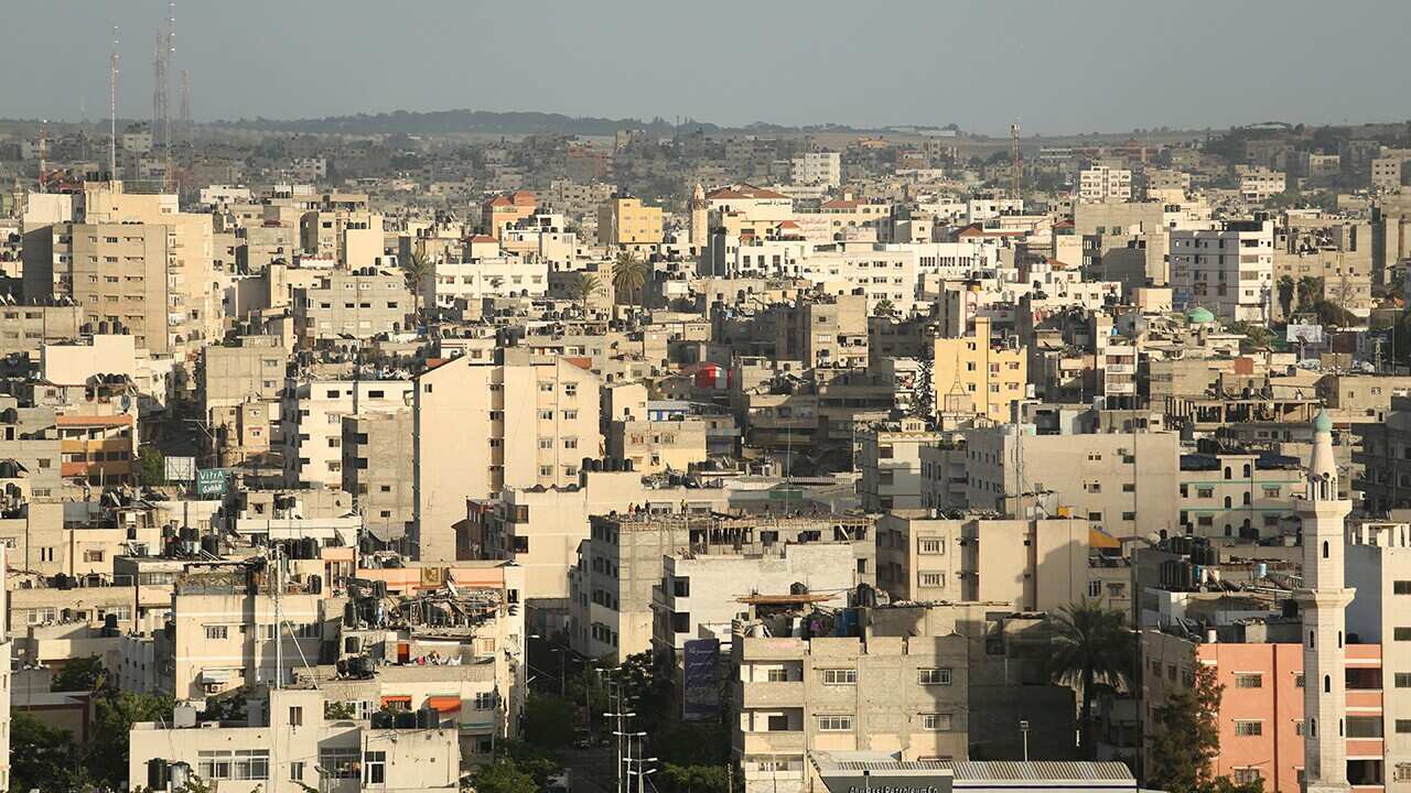 The Gaza skyline, as seen in Dateline's story.