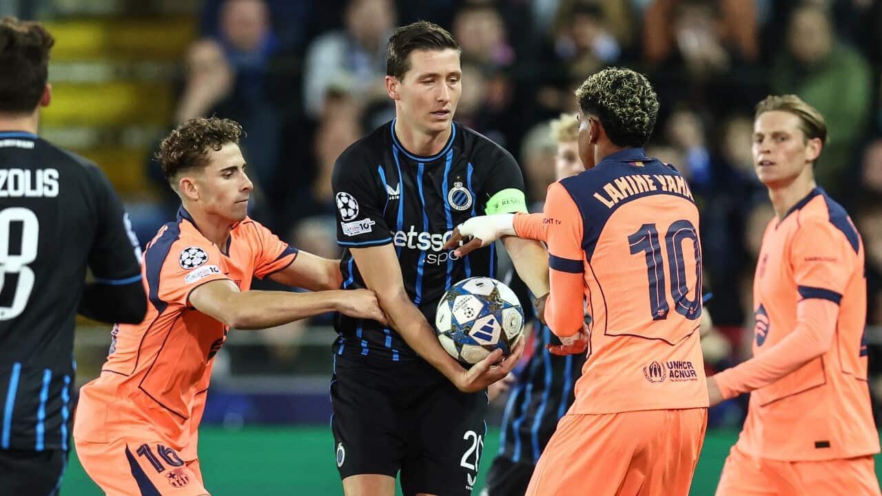 Belgium: SOCCER CL D4 CLUB BRUGGE VS BARCELONA