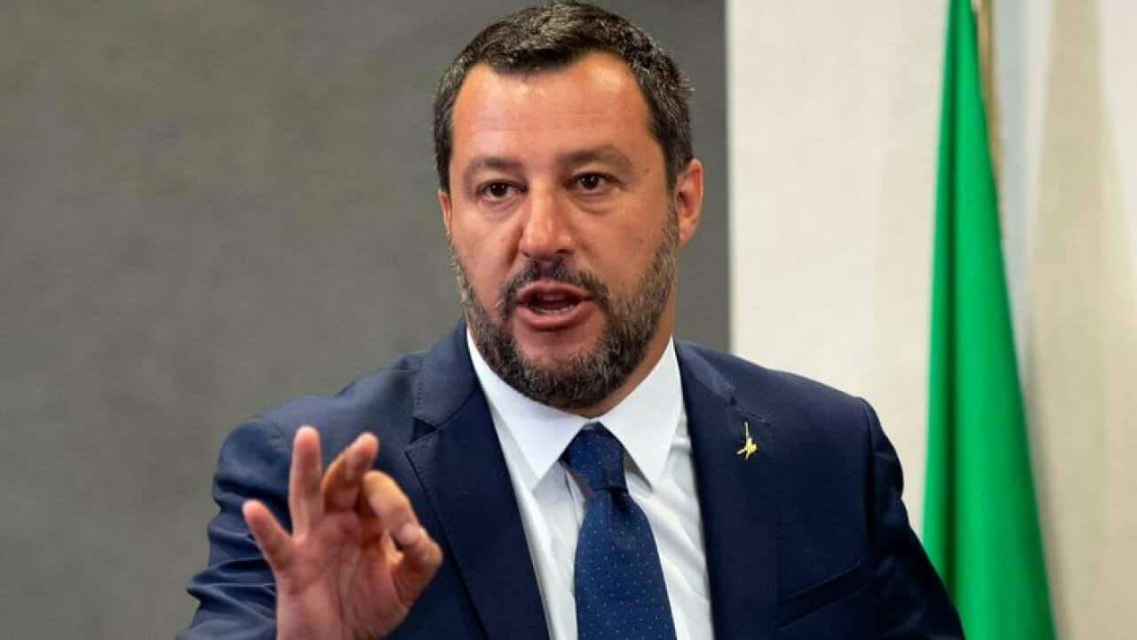 Italian Deputy-Premier and Interior Minister Matteo Salvini
