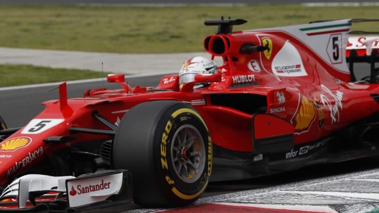 Ferrari F1 driver Sebastian Vettel during the Mexico Grand Prix