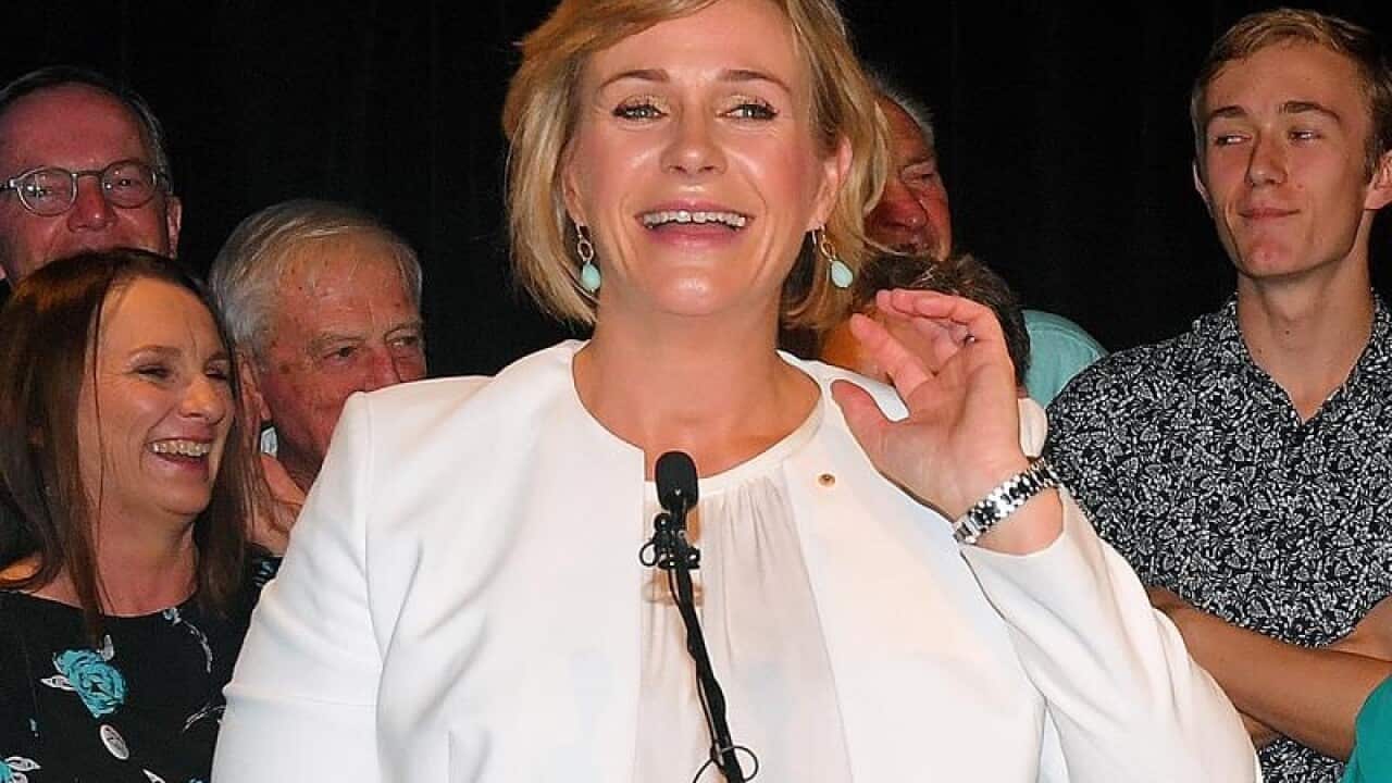 Independent Zali Steggall who's won in Warringah