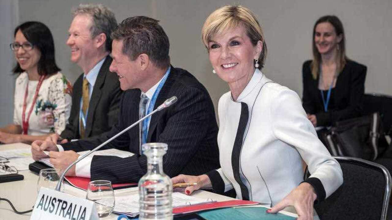 Australian Foreign Affairs Minister Julie Bishop 